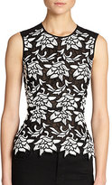 Thumbnail for your product : BCBGMAXAZRIA Shanine Floral Lace Peplum Top