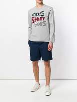 Thumbnail for your product : Comme Des Garçons Shirt Boys Applique Slogan Jersey Top