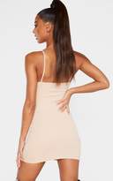 Thumbnail for your product : PrettyLittleThing Stone Strappy Binding Bust Detail Slogan Bodycon Dress
