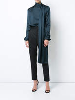 Thumbnail for your product : Saint Laurent draped fitted blouse