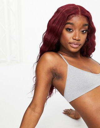 Cotton On Cotton:On seamless bralette co-ord in light grey