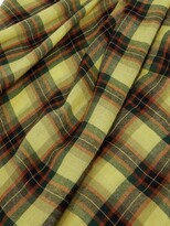 Thumbnail for your product : Loewe Anagram-embroidered Check-cashmere Scarf - Yellow