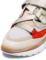 Thumbnail for your product : Chloé multicoloured sonnie mesh leather sneakers