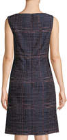 Thumbnail for your product : Oscar de la Renta Sleeveless Tweed-Jacquard Shift Dress