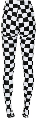Comme des Garcons Checkered High-Rise Tights
