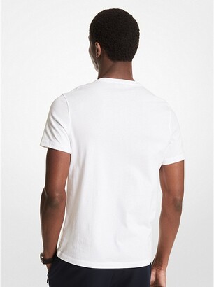 Michael Kors Camo Aviator Print Cotton T-Shirt