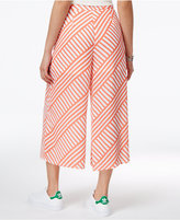 Thumbnail for your product : SHIFT Juniors' Printed Wide-leg Cropped Pants