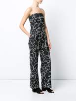 Thumbnail for your product : Zero Maria Cornejo printed bandeau jumpsuit