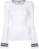 Thumbnail for your product : Moncler flared sleeve knitted top