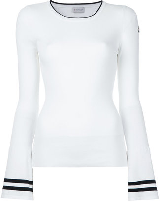 Moncler flared sleeve knitted top