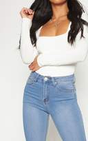 Thumbnail for your product : PrettyLittleThing Petite Light Wash Ankle Grazer Skinny Jean