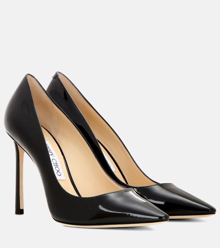 Jimmy Choo Romy 100 patent leather pumps - ShopStyle