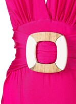 Thumbnail for your product : PatBO Belted Plunge-Neck Swimsuit