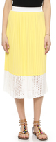Thumbnail for your product : WAYF Pleated Midi Skirt