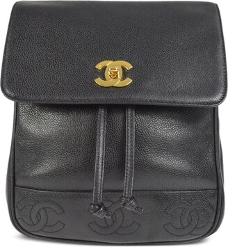 Chanel Pre Owned 1997 Triple CC backpack - ShopStyle