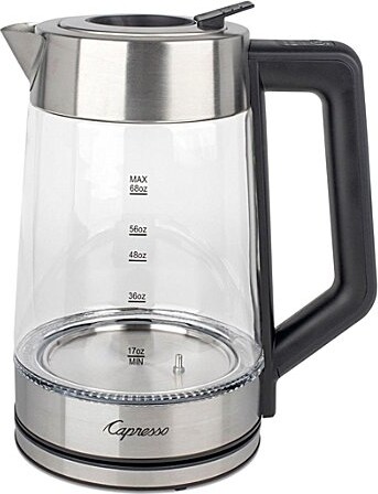 Capresso H2O Glass Select Rapid Boil Electric Kettle
