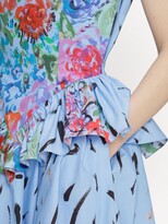 Thumbnail for your product : Christopher Kane Floral-Print Peplum Sleeveless Dress