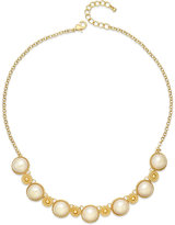 Thumbnail for your product : Charter Club Gold-Tone Imitation Pearl Casted Frontal Necklace