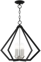Thumbnail for your product : Livex Lighting 5-Light Black With Brushed Nickel Cluster Chandelier