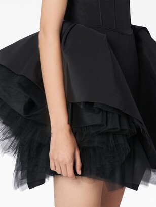Carolina Herrera Ruffled-Tulle Silk Dress