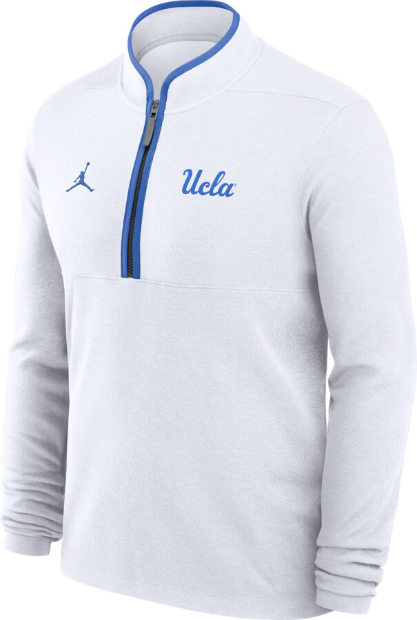 Jordan Men's UCLA Victory Dri-FIT College 1/2-Zip Long-Sleeve Top in White | JJ4308DUUCL-APS
