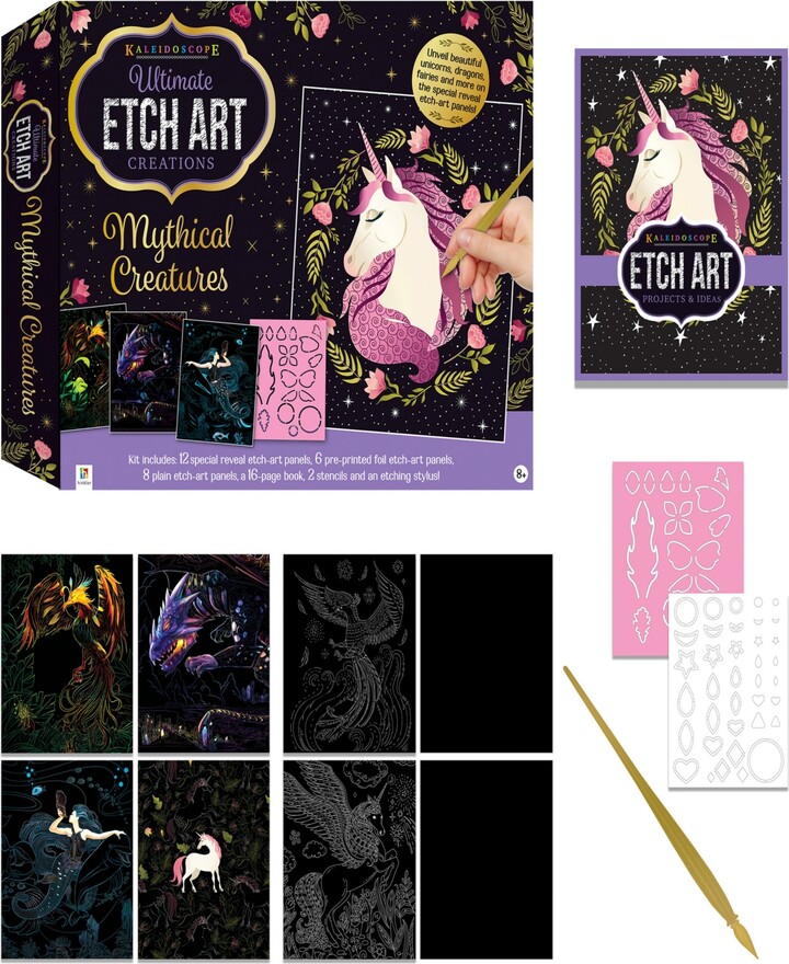 Kaleidoscope Ultimate Etch Art Kit Mythical Creatures Fantasy Etch Art