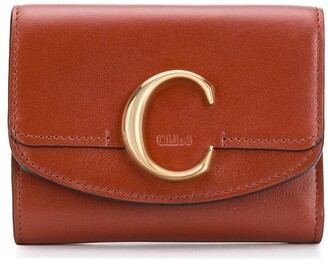 Chloé C mini trifold wallet