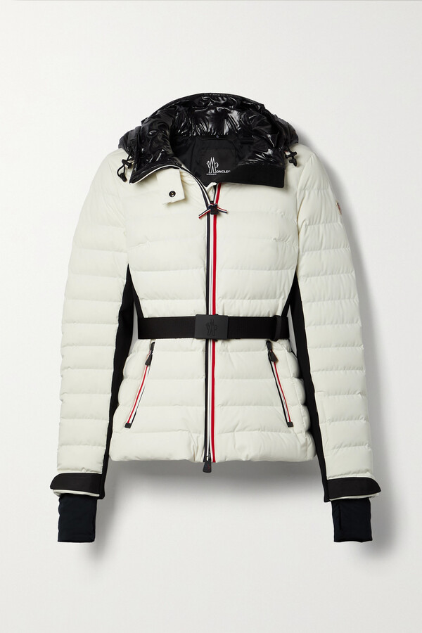 MONCLER GRENOBLE Bruche Belted Quilted Shell Down Jacket - Cream ...