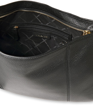 MICHAEL Michael Kors Logo-appliqued Textured-leather Shoulder Bag