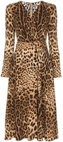 Thumbnail for your product : Dolce & Gabbana Leopard Print Flared Dress