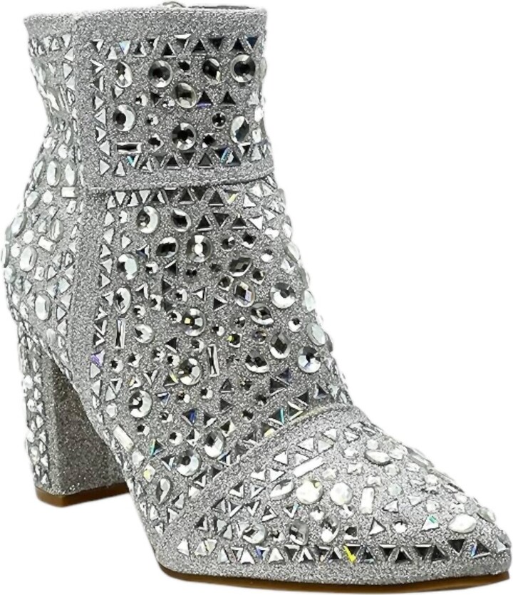 Now N Forever Women's Country Concert Bootie In Silver