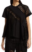 Thumbnail for your product : Sacai Embroidered Lace Pullover