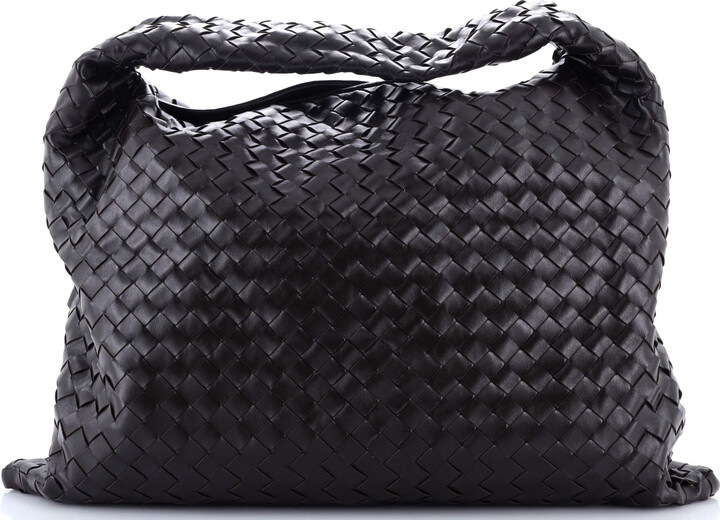 Bottega Veneta Hop Hobo Intrecciato Leather Large