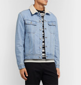 Thumbnail for your product : A.P.C. Julien Faux Shearling-Lined Denim Jacket