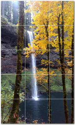 Picture-Tiles.com Waterfalls Photo 4.25'' x 4.25''