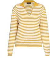 Niasca Striped Silk-Cotton T-Shirt 