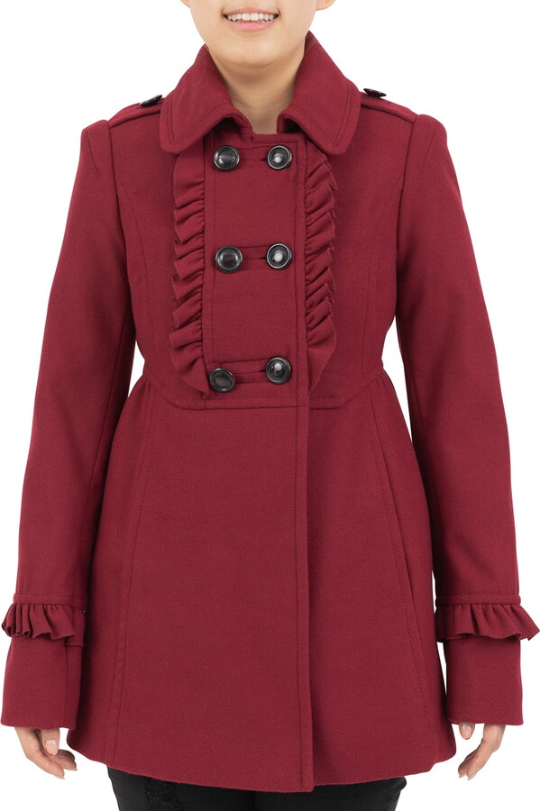 Kensie Women’s Ruffle Coat