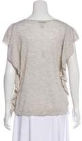 Thumbnail for your product : Autumn Cashmere Ruffled Cashmere Top w/ Tags