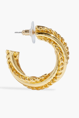 Ben-Amun 24-Karat Gold-Plated Hoop Earrings