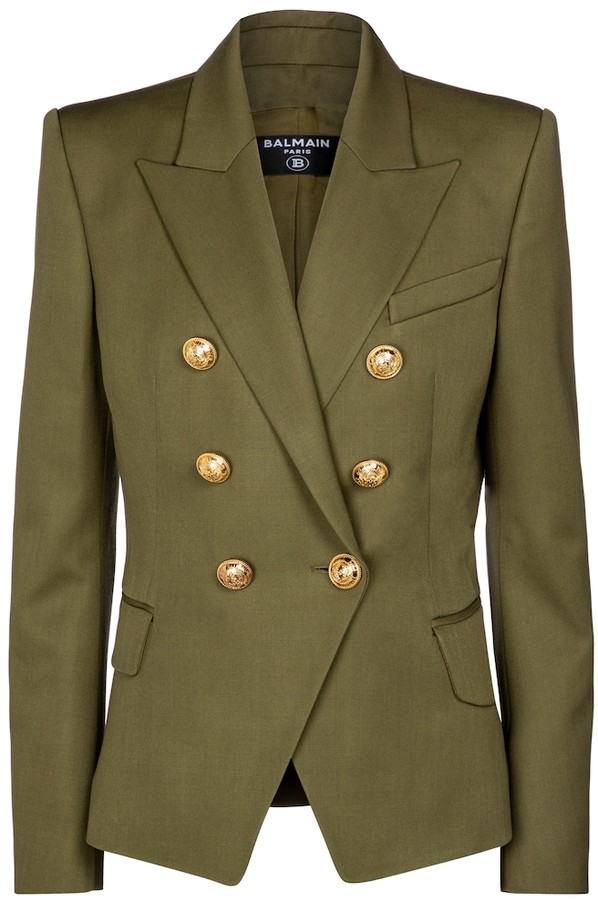 Balmain Green Women's Jackets | Shop the world's largest of | ShopStyle