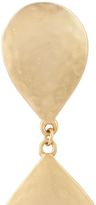 Thumbnail for your product : Kenneth Jay Lane Large Satin Gold Drop Clip Earrings
