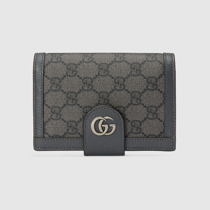 Gucci, Bags, Gucci Leathertrimmed Monogrammed Coatedcanvas Passport Case