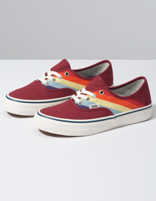vans red shoes womens