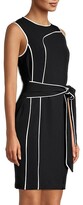 Thumbnail for your product : Toccin Piped Tie-Front Sheath Dress