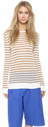 Alexander Wang T by Striped Pullover
