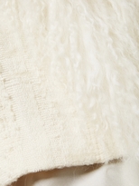 Thumbnail for your product : Helmut Lang Cotton Fur Fringe Distressed Vest