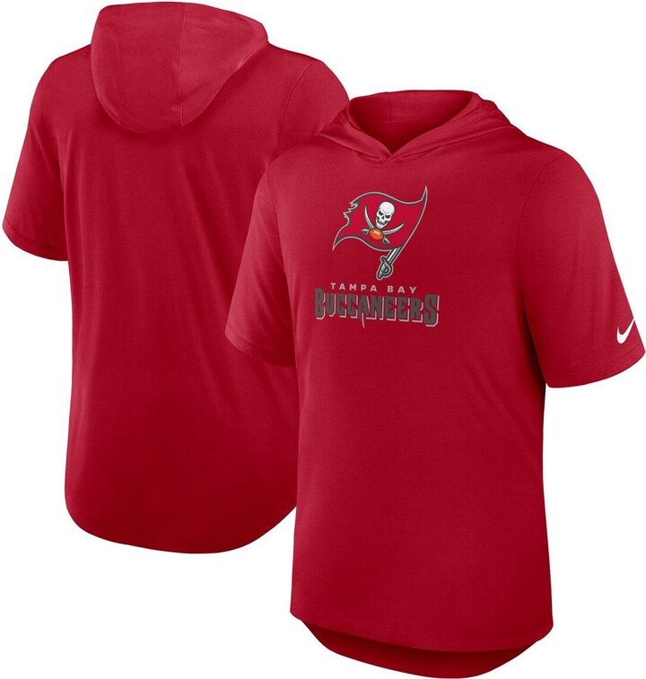 Nike Men's Red Tampa Bay Buccaneers Lockup Tri-Blend Hoodie T-Shirt