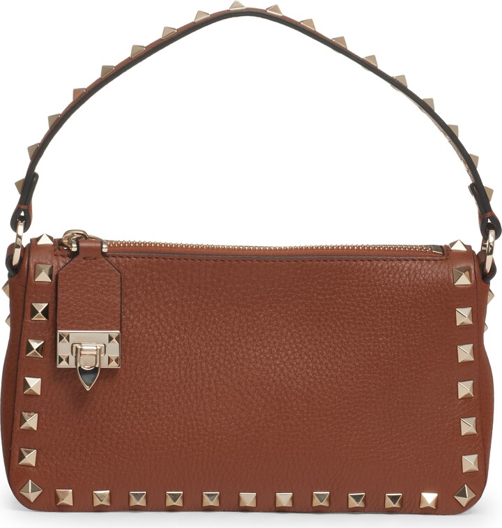 Valentino Garavani Small Rockstud Leather Shoulder Bag ShopStyle
