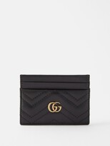 Thumbnail for your product : Gucci GG Marmont Leather Cardholder - Black