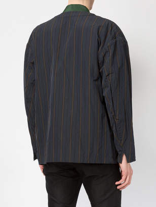 08sircus collarless striped jacket